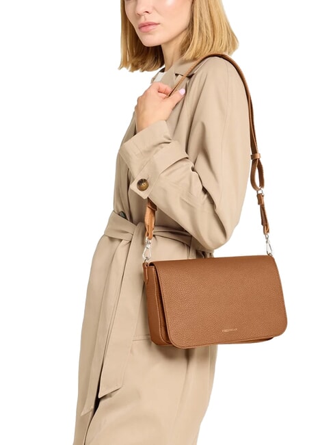 ARIES Schultertasche aus geh&auml;mmertem Leder CUIR - Damentaschen