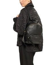 COCCINELLE JEN Rucksack aus geh&auml;mmertem Leder Schwarz - Damentaschen - 4