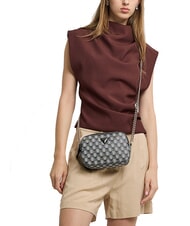 GUESS G WAVE 2 Mini-Umh&auml;ngetasche schwarzes Logo - Damentaschen - 4