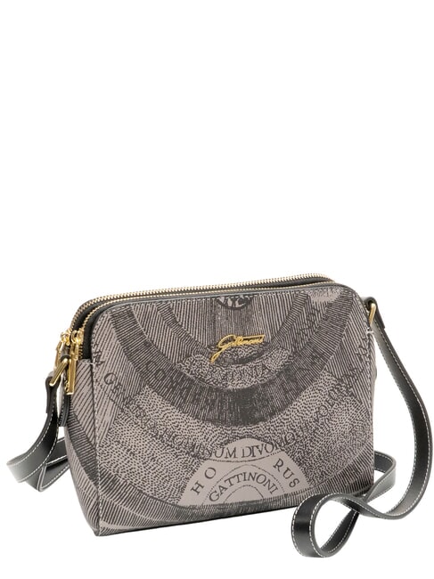 PLANETARIUM Umh&auml;ngetasche monochrom hellgrau/schwarz - Damentaschen