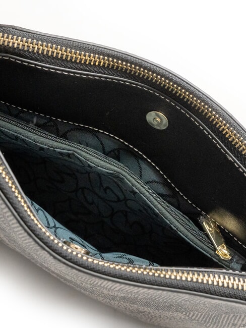 PLANETARIUM Umh&auml;ngetasche monochrom hellgrau/schwarz - Damentaschen