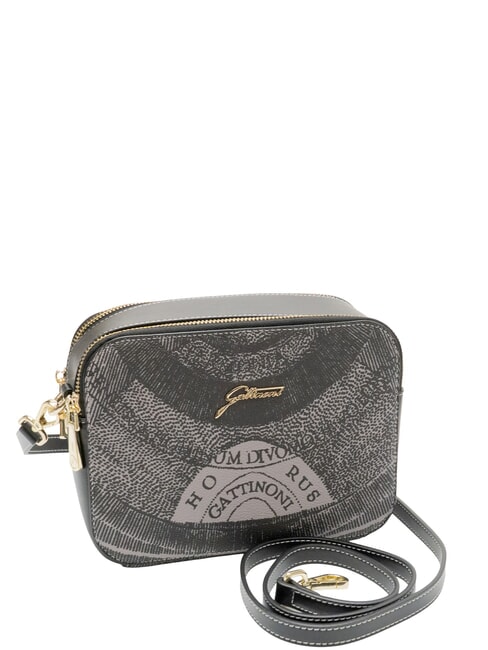 PLANETARIUM Kameratasche Umh&auml;ngetasche monochrom hellgrau/schwarz - Damentaschen