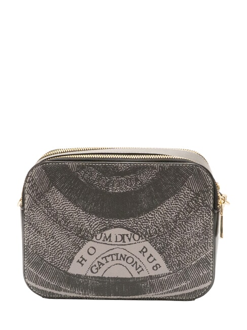 PLANETARIUM Kameratasche Umh&auml;ngetasche monochrom hellgrau/schwarz - Damentaschen