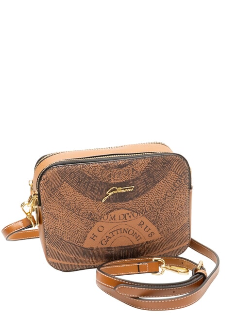 PLANETARIUM Kameratasche Umh&auml;ngetasche einfarbig hellbraun - Damentaschen