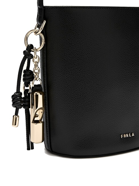 ROXIE Ares Leder-Schultertasche Schwarz - Damentaschen