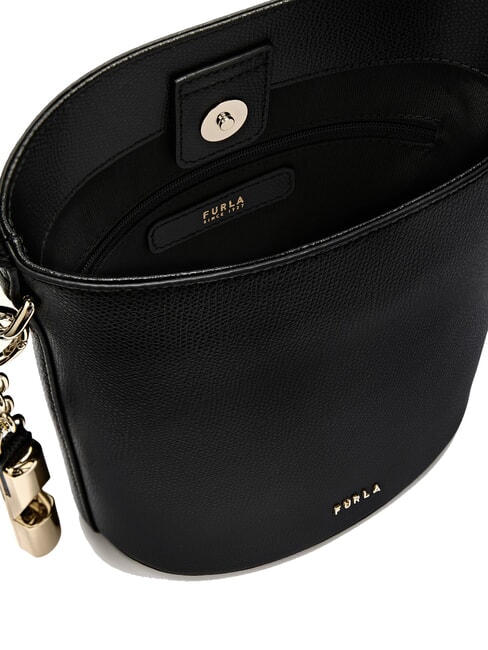 ROXIE Ares Leder-Schultertasche Schwarz - Damentaschen