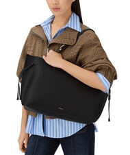 FURLA AVA Gro&szlig;e Einkaufstasche aus Leder schwarz+schwarz int - Damentaschen - 5