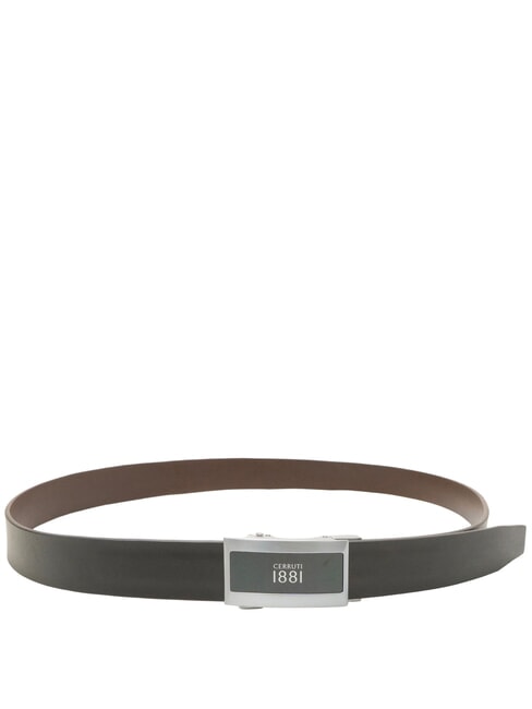 1881 Doppelseitiger Lederg&uuml;rtel schwarz/dunkelbraun - G&uuml;rtel