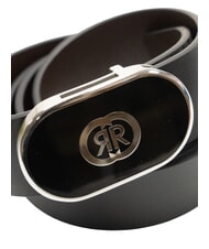 CERRUTI DOUBLE R Lederg&uuml;rtel schwarz/dunkelbraun - G&uuml;rtel - 3