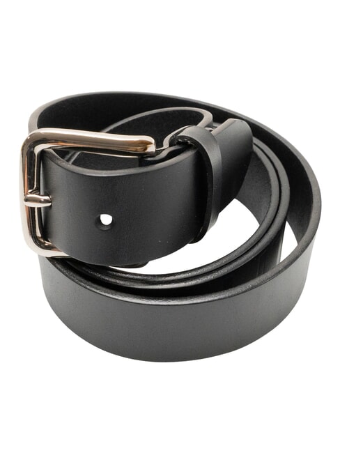 LOGO EMBOSSED K&uuml;rzbarer Lederg&uuml;rtel Blau - G&uuml;rtel