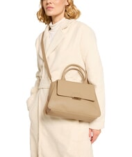 COCCINELLE TALEA Mini-Aktentasche aus Leder frisches Beige - Damentaschen - 4