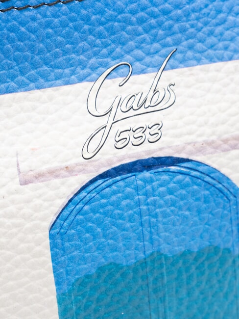 BEYONCE Lederclutch blaue T&uuml;r - Damentaschen