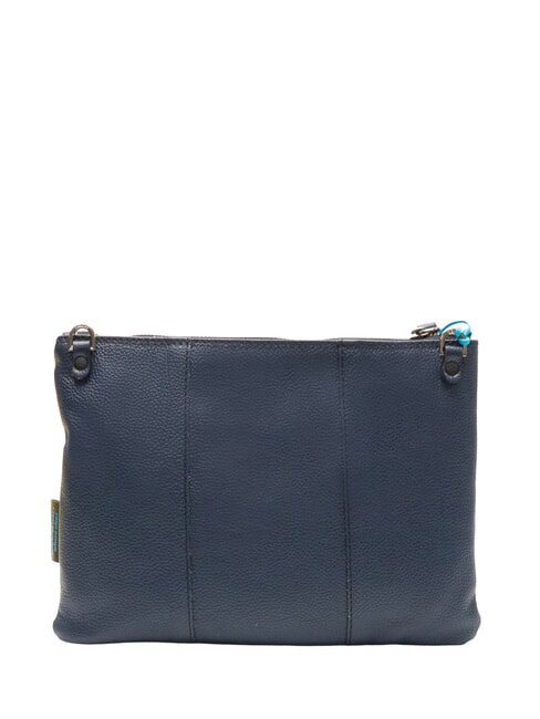 BEYONCE Lederclutch Feuerlinien + blaue Tinte - Damentaschen