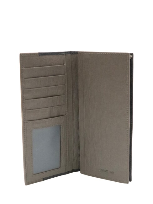 NADIR Saffiano-Ledergeldb&ouml;rse Blau - Brieftaschen Herren