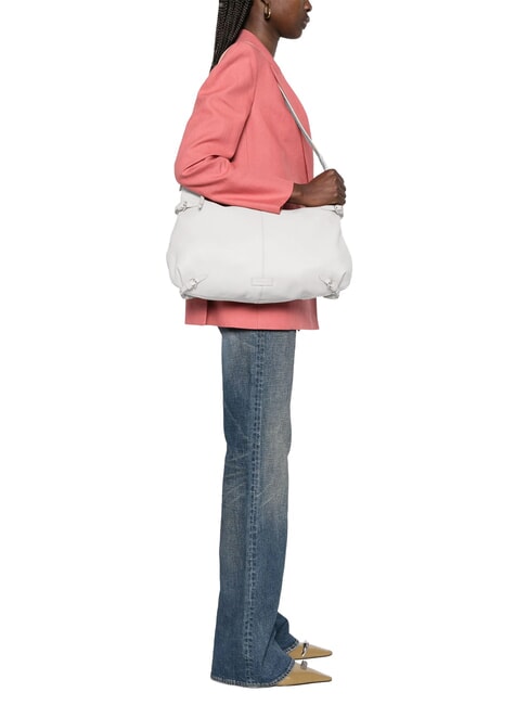 ABIGAIL Halbmondf&ouml;rmige Umh&auml;ngetasche Wei&szlig; - Damentaschen