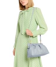 COCCINELLE DILETTA SOFT Clutch aus geh&auml;mmertem Leder Nebelblau - Damentaschen - 4