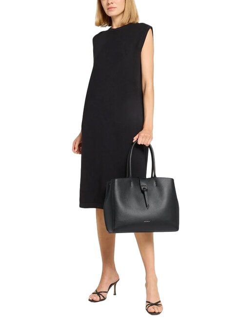 ALBA Schultertasche aus geh&auml;mmertem Leder CUIR - Damentaschen