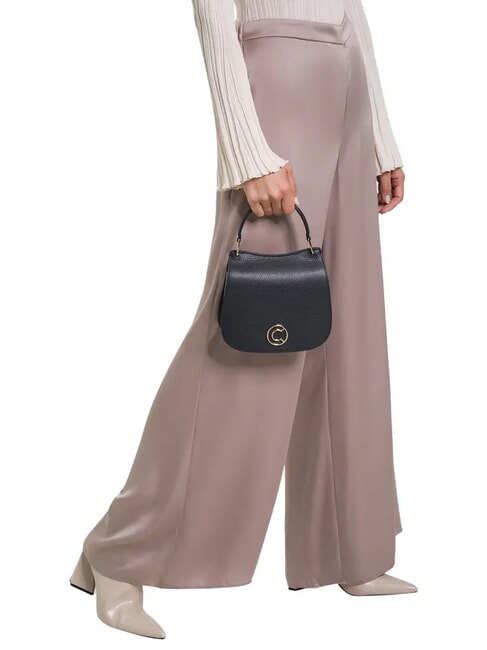 LEILANI Lederhandtasche mit Schultergurt Maulbeere - Damentaschen