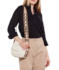 COCCINELLE RAQUEL S Mini-Umh&auml;ngetasche aus Leder wei&szlig;/haut - Damentaschen - 4