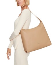 COCCINELLE GLEEN Hobo-Tasche aus genarbtem Leder getoastet - Damentaschen - 4