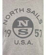 NORTH SAILS LOGO Sweatshirt mit Rundhalsausschnitt und Maxiprint mittelgraue Melange - Sweatshirts Herren - 3