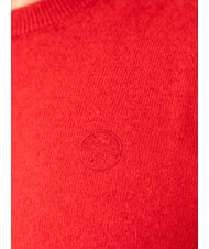 NORTH SAILS N|S Rundhalspullover mit Logostickerei Pompejanisches Rot - Herrenpullover - 3
