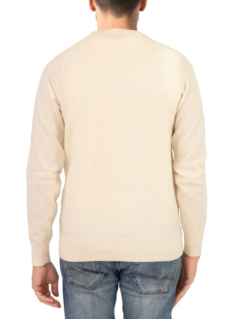 N|S Rundhalspullover mit Logostickerei M&auml;usespeck - Herrenpullover