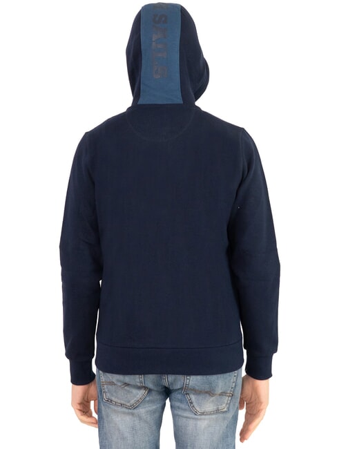 PATCH Kapuzenpullover mit durchgehendem Rei&szlig;verschluss Navy blau - Sweatshirts Herren