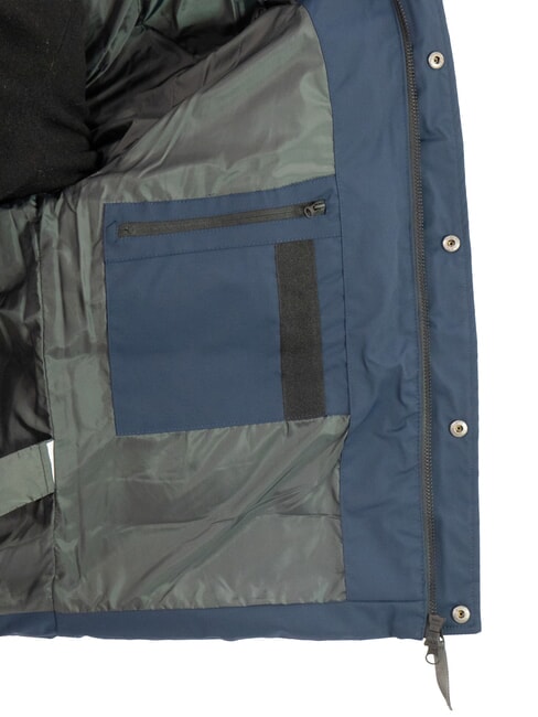 PADDED Mittellange Daunenjacke mit Kapuze Navy blau - Daunenjacken f&uuml;r Herren