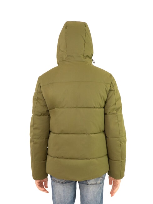 PADDED Mittellange Daunenjacke mit Kapuze efeugr&uuml;n - Daunenjacken f&uuml;r Herren