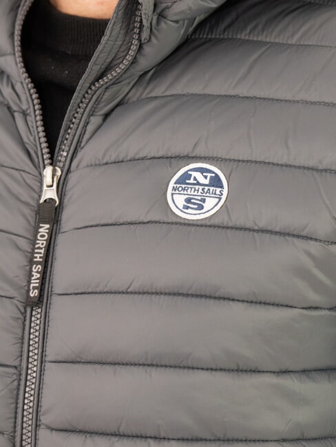 PADDED Wattierte Jacke mit Kapuze Asphalt - Daunenjacken f&uuml;r Herren