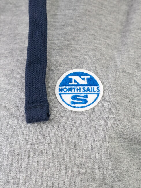 PATCH Kapuzenpullover mit durchgehendem Rei&szlig;verschluss mittelgraue Melange - Sweatshirts Herren