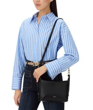 FURLA TONIE Kleine Ledertasche mit Schulterriemen Schwarz - Damentaschen - 5