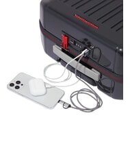 PIQUADRO PQ-LIGHT Ultraflacher Kabinentrolley grau/rot - Handgep&auml;ck - 4