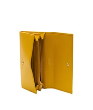 BRACCIALINI BASIC Gro&szlig;e kontinentale Lederbrieftasche Gelb - Brieftaschen Damen - 2