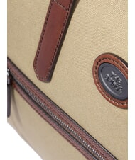 THE BRIDGE STORY Mittelgro&szlig;e Reisetasche aus Leder und Stoff Natur/Dunkelrutheniumbraun - Reisetaschen - 4