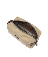 THE BRIDGE STORY Kosmetiktasche aus Leder und Canvas Natur/Dunkelrutheniumbraun - Beauty-Case - 5