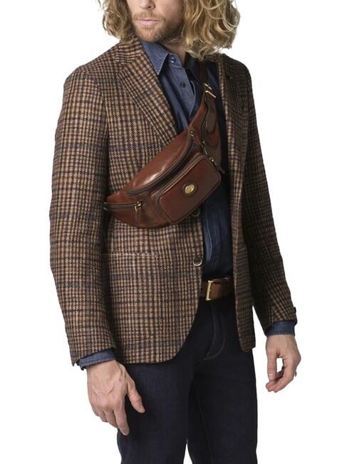 STORY UOMO Leder-Bauchtasche BRAUN - H&uuml;fttaschen