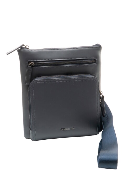 RORY Tasche aus glattem Leder Blau - Umh&auml;ngetaschen Herren