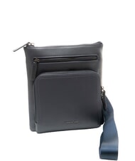CERRUTI RORY Tasche aus glattem Leder Blau - Umh&auml;ngetaschen Herren - 2