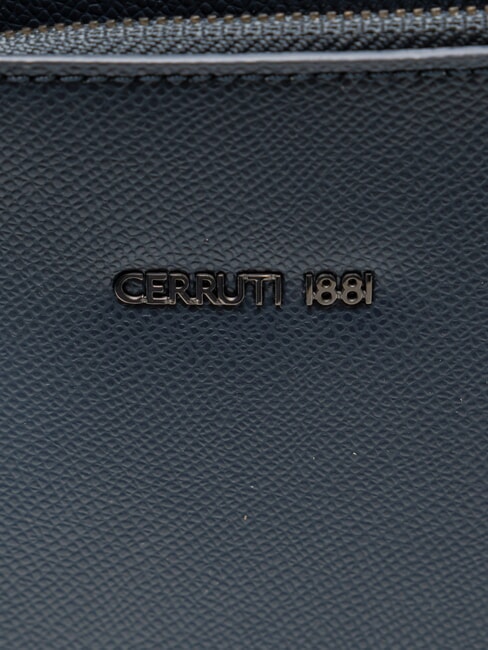 JAKE Flache Ledertasche Blau - Umh&auml;ngetaschen Herren