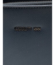 CERRUTI JAKE Flache Ledertasche Blau - Umh&auml;ngetaschen Herren - 3