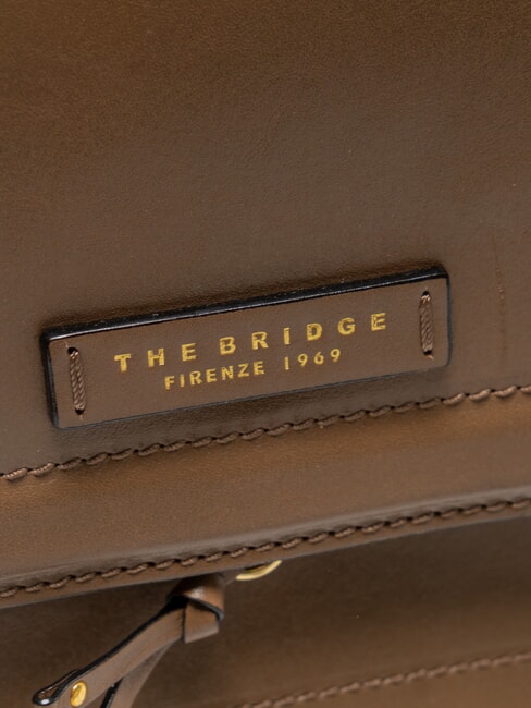 ELBA Schultertasche aus Leder Auster Abb. Gold - Damentaschen