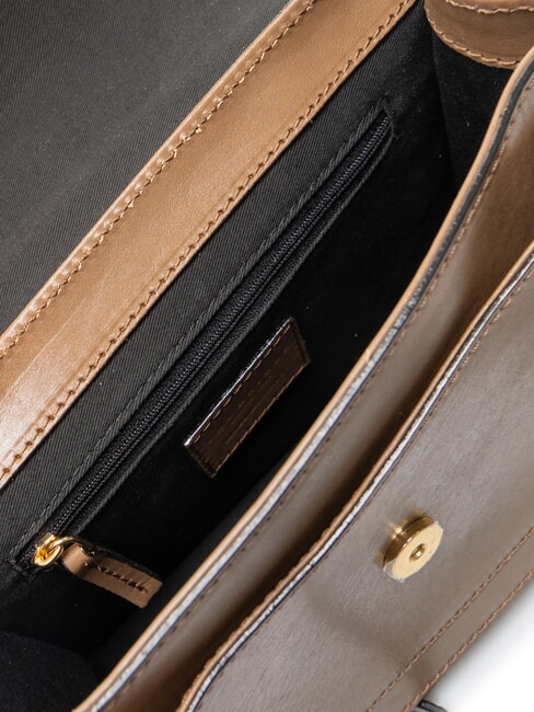 ELBA Schultertasche aus Leder Auster Abb. Gold - Damentaschen