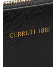 CERRUTI CERRUTIS Clutch mit Schulterriemen aus Leder Schwarz - Damentaschen - 3
