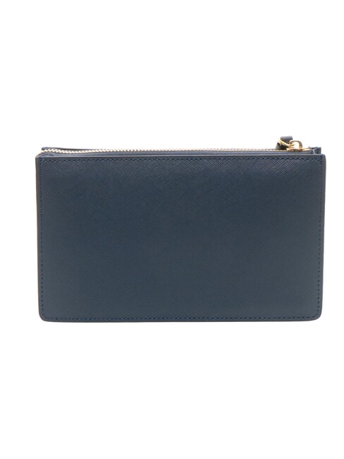 CERRUTIS Clutch mit Schulterriemen aus Leder Blau - Damentaschen