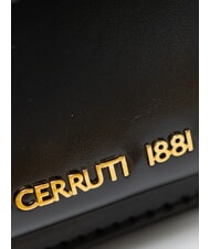 CERRUTI SAMANTHA Mini-Schultertasche aus Leder Schwarz - Damentaschen - 3