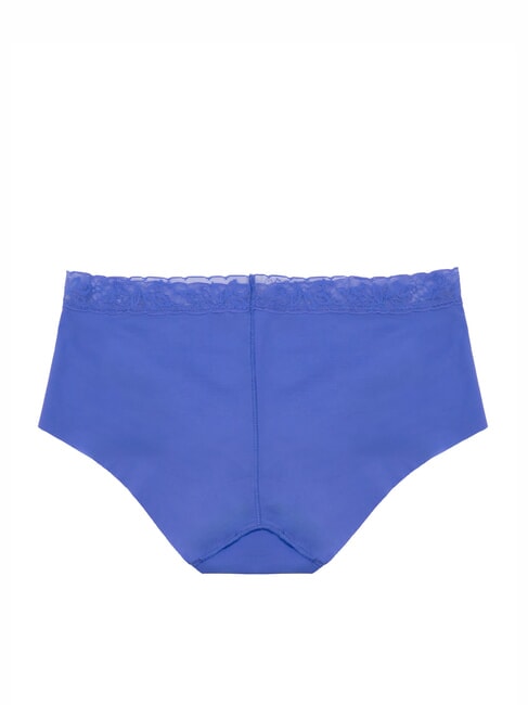 CK Rohgeschnittene Culottes mit Spitze blaue Iris - Damenslip