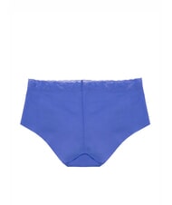 CALVIN KLEIN CK Rohgeschnittene Culottes mit Spitze blaue Iris - Damenslip - 2