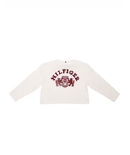 TOMMY HILFIGER TH KIDS Lang&auml;rmeliges T-Shirt mit Wappen altes Wei&szlig; - Kinder-T-Shirt - 3